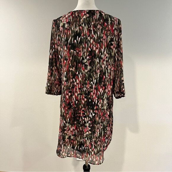 Clearance!!! IZ Byer long sleeve Multicolor V-Neck Dress - Picture 6 of 11